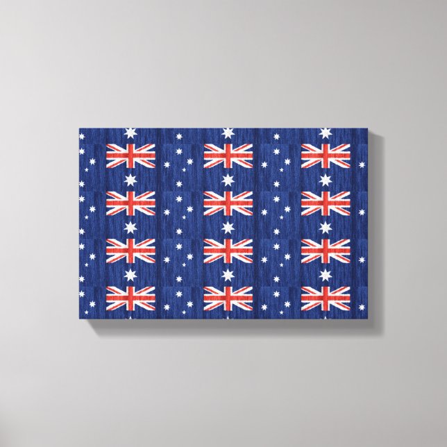 australisches Flaggendesign Thunder_Cove blau Leinwanddruck (Vorderseite)
