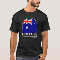 Australisches FlaggenEmblem gestört Vintag