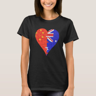 Australisches Flaggenherz T-Shirt
