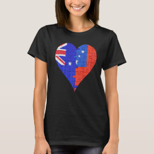 Australisches Flaggenherz T-Shirt