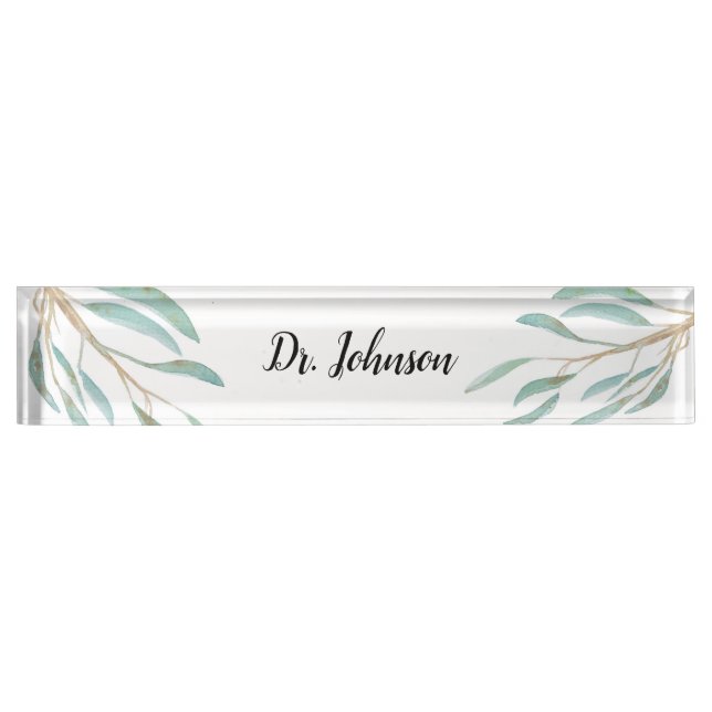 Australisches gebürtiges Eucalytpus Blätter Namensplakette (Vorderseite)