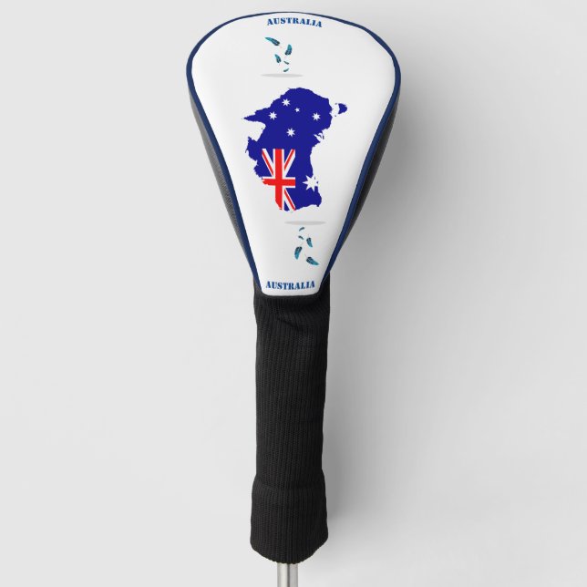Australisches Halbpensionsflaggenbild Golf Headcover (Vorderseite)