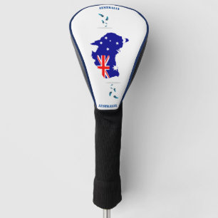 Australisches Halbvektor-Vektor-Flaggenbild Golf Headcover