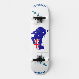 Australisches Halbvektor-Vektor-Flaggenbild Skateboard
