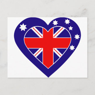 australisches Herz Postkarte