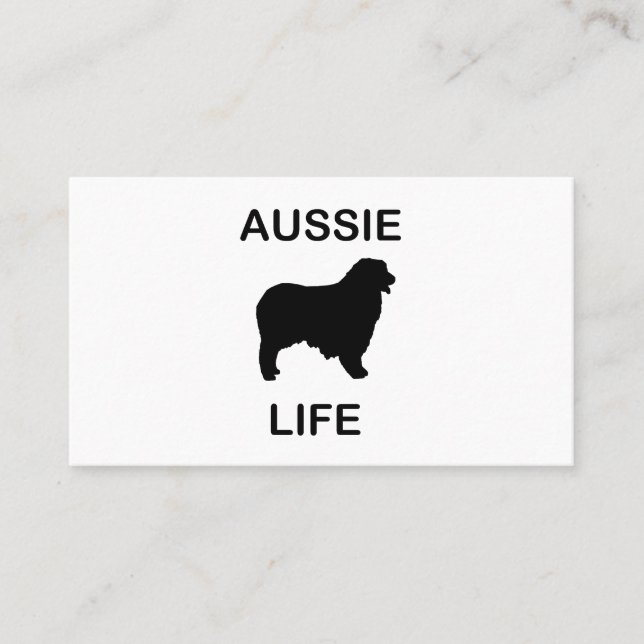 australisches Hirtenleben Visitenkarte (Vorderseite)
