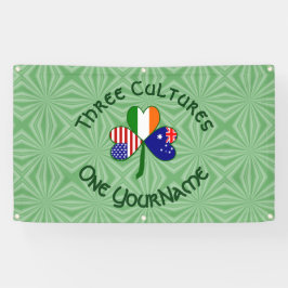 Australisches irisches Kleeblatt Personalisiert Banner