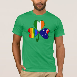 Australisches Irish Gay Pride Kleeblatt T-Shirt
