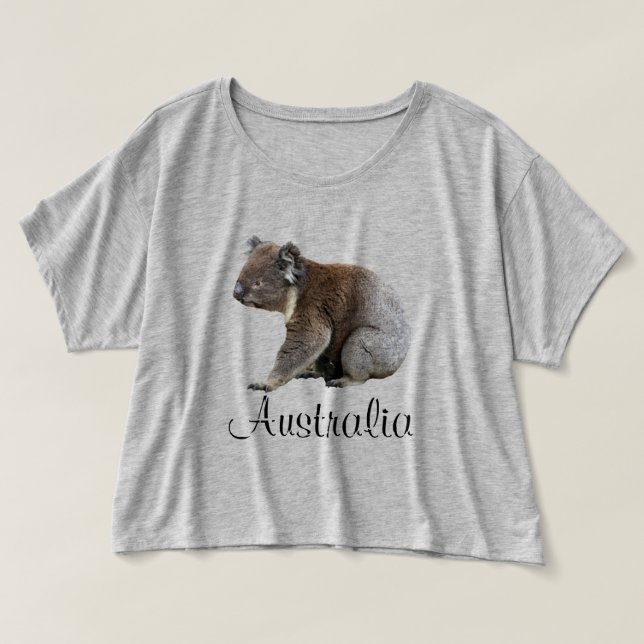 Australisches Koala-Bären-Foto T-Shirt (Design vorne)