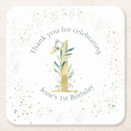 Australisches Koala-Party Rechteckiger Pappuntersetzer