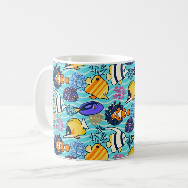 Australisches Korallenriff Kaffeetasse (Vorderseite Links)