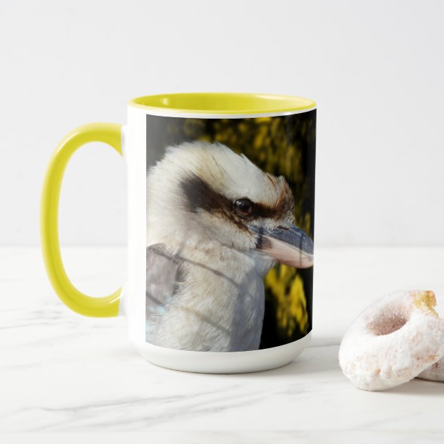 Australisches Lachen Das Kookaburra, Tasse (Mit Donut)