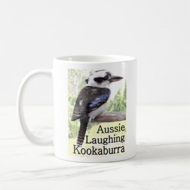 Australisches lachendes Kookaburra Tasse (Links)