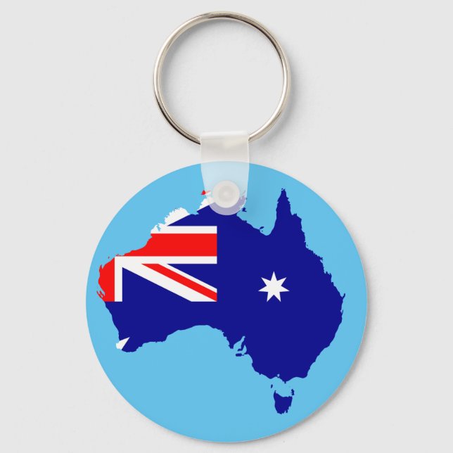 Australisches Land Schlüsselanhänger (Vorderseite)