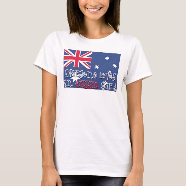 Australisches Mädchen T-Shirt (Vorderseite)