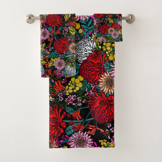 Australisches Muster für einen Ureinwohner Badhandtuch Set (Insitu)