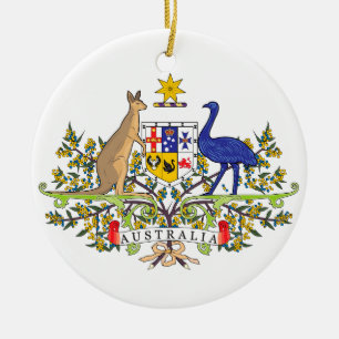 Australisches nationales Emblem Keramikornament