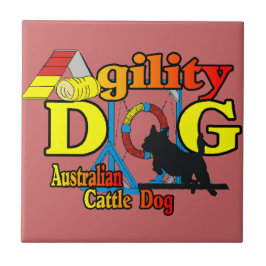 Australisches Rind Dog Agility Fliese