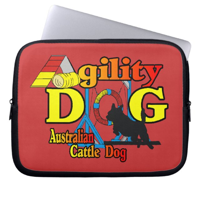 Australisches Rind Dog Agility Laptopschutzhülle (Vorderseite)