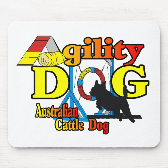 Australisches Rind Dog Agility Mousepad (Vorne)