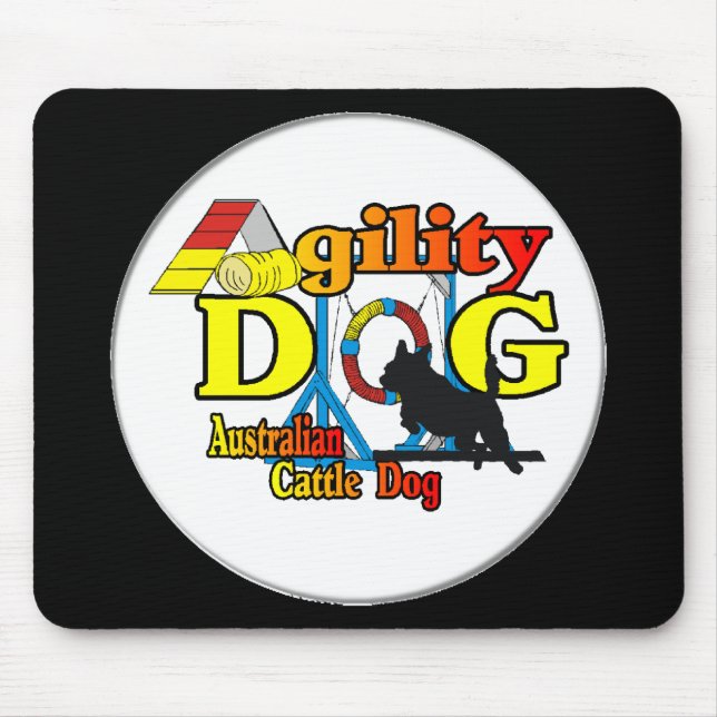 Australisches Rind Dog Agility Mousepad (Vorne)