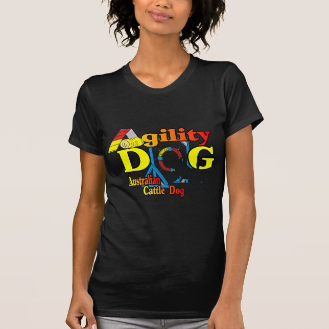 Australisches Rind Dog Agility T-Shirt (Vorderseite)
