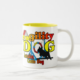 Australisches Rind Dog Agility Zweifarbige Tasse