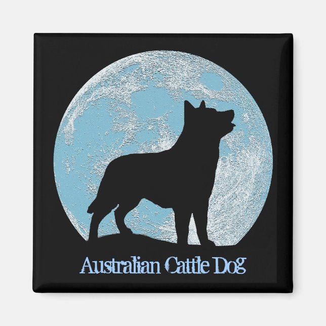 Australisches Rind Dog Magnet (Vorne)