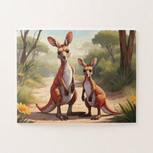 Australisches Rotes Kangaroos Puzzle