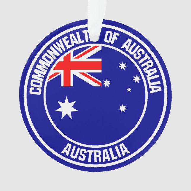 Australisches RundEmblem Ornament (Vorderseite)