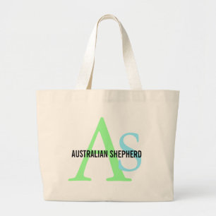 Australisches Schäfer-Monogramm Jumbo Stoffbeutel