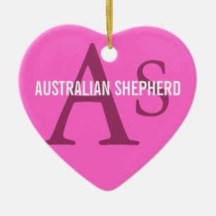 Australisches Schäfer-Monogramm Keramikornament