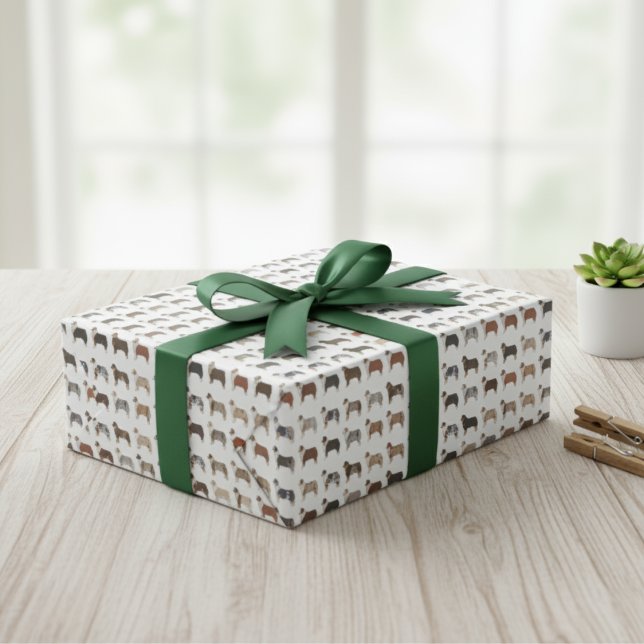 Australisches Shepherd Coat Pattern Wrapping Paper Geschenkpapier (Australian Shepherd Coat Pattern Wrapping Paper)