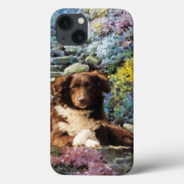 Australisches Shepherd Geem Summer Garden iPhone 13 Hülle