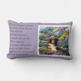 Australisches Shepherd Geem Summer Garden Lendenkissen