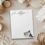 Australisches Shepherd Monogram Personalisiert Notizblock<br><div class="desc">Dieses Design kann in dem Bereich personalisiert werden, der durch das Ändern des Fotos und/oder Textes zur Verfügung gestellt wird. Sie können auch angepasst werden, indem Sie auf Vorlage personalisieren klicken und dann auf die Schaltfläche klicken, um weitere Optionen anzupassen, um die Hintergrundfarbe zu löschen oder zu ändern, Text hinzuzufügen,...</div>