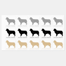 Australisches Shepherd Silhouette Sticker Set
