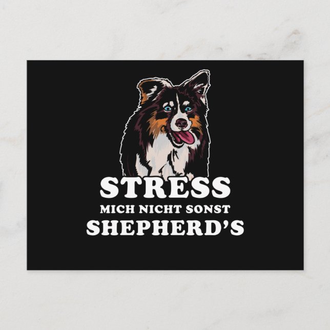 Australisches Shepherd-Sprichwort Postkarte (Vorderseite)
