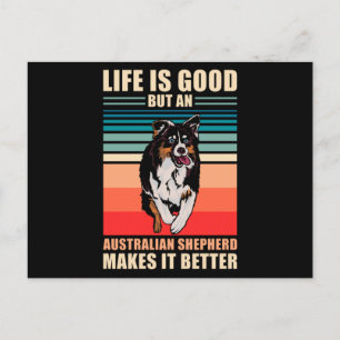 Australisches Shepherd-Sprichwort Postkarte