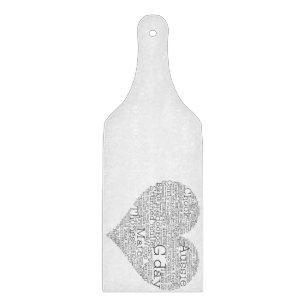 Australisches Slang-Herz Schneidebrett