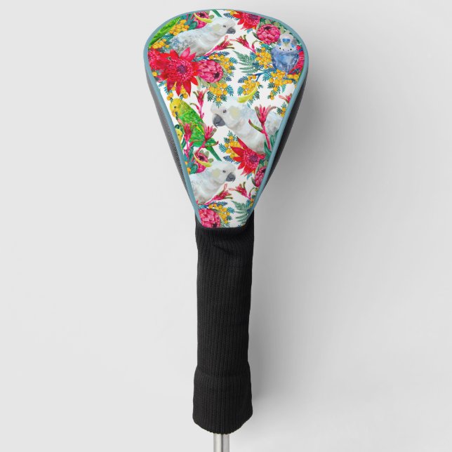 Australisches Sommertropenmuster Golf Headcover (Vorderseite)
