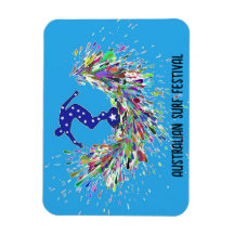 Australisches Surf Festival Magnet