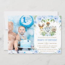 Australisches Tier Blue Floral Birthday Foto