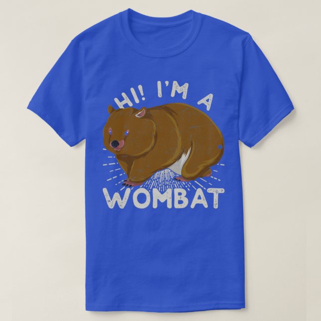 Australisches Tier Niedlich Wombat T-Shirt (Design vorne)