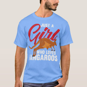 Australisches Tier nur ein Mädchen, das Kangaroos T-Shirt