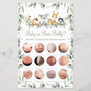 Australisches Tier Shower Baby oder Bierbauch Game