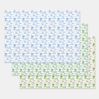 Australisches Tier-Toile Geschenkpapier Set