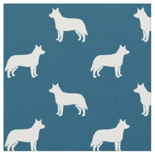Australisches Vieh-HundeSilhouette-Muster Stoff