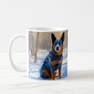 Australisches Vieh - Lass es schneien Weihnachten Kaffeetasse