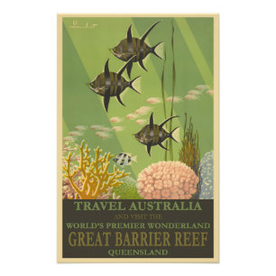 Australisches Vintage-Poster Fotodruck